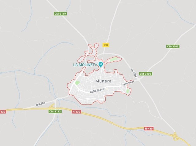 Archivo - Imagen de Munera (Albacete) en Google Maps.