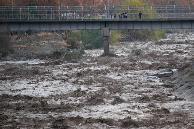 Inundaciones en Santiago de Chile.