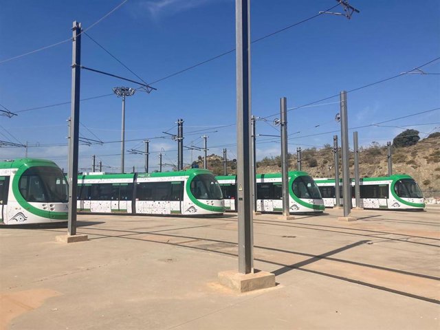 Archivo - Imagen de archivo de trenes de Metro de Málaga.
