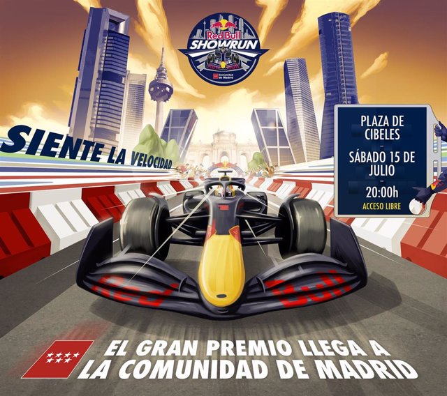 La Comunidad de Madrid patrocinará el próximo 15 de julio el espectáculo de Fórmula 1 Red Bull Show Run Comunidad de Madrid