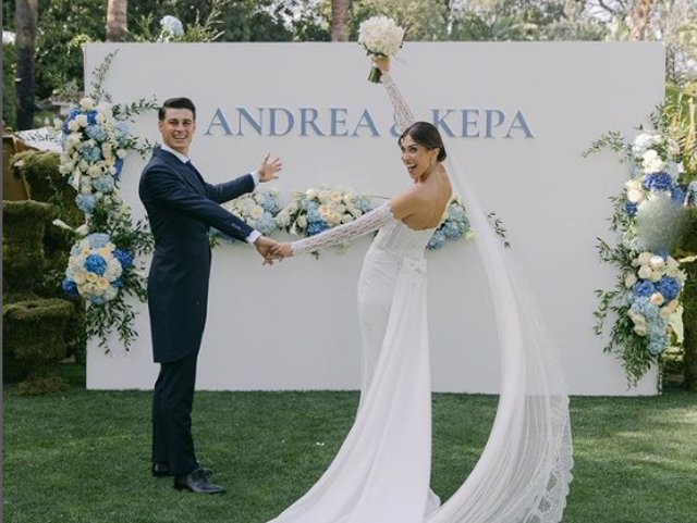 Kepa Arrizabalaga y Andrea Martínez se han dado el 'sí quiero' en una espectacular ceremonia en Marbella
