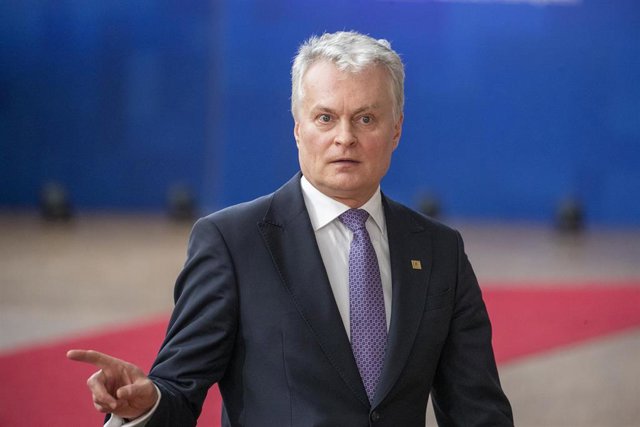 Archivo - Imagen de archivo del presidente de Lituania, Gitanas Nauseda.