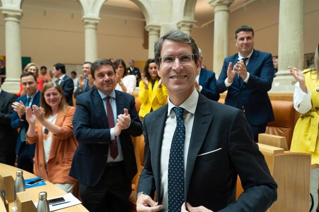Gonzalo Capellán una vez elegido presidente del Gobierno de La Rioja