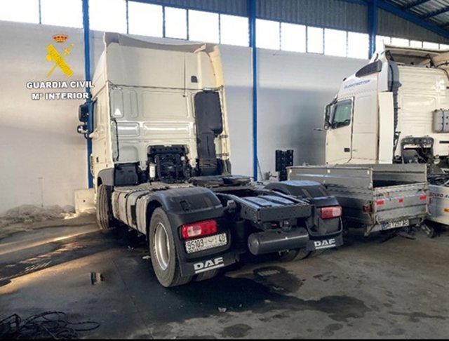 Archivo - Camión recuperado.