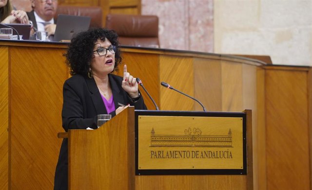 Archivo - La presidenta del Grupo Adelante Andalucía-Mixto, Maribel Mora, en una imagen de archivo. 