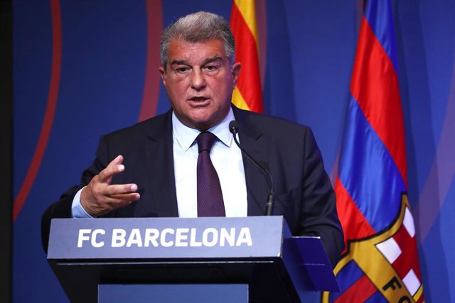 Archivo - El presidente del FC Barcelona, Joan Laporta.