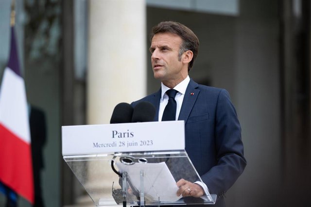 El presidente de Francia, Emmanuel Macron