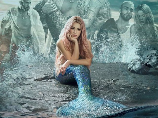 Shakira, una espectacular sirena en el videoclip de 'Copa vacía'