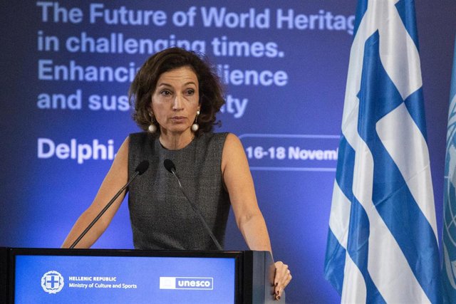 Archivo - La directora general de la UNESCO, Audrey Azoulay  