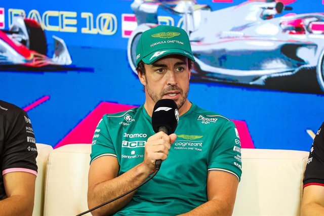 Fernando Alonso, durante una conferencia de prensa.