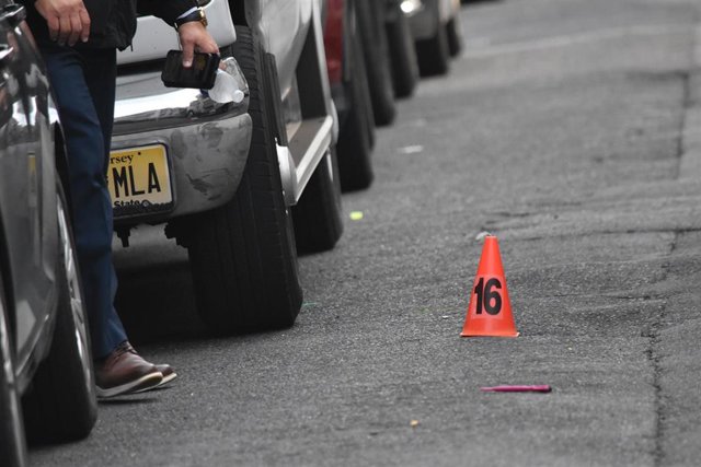 Imagen de archivo de la Policía de EEUU en el escenario de un tiroteo