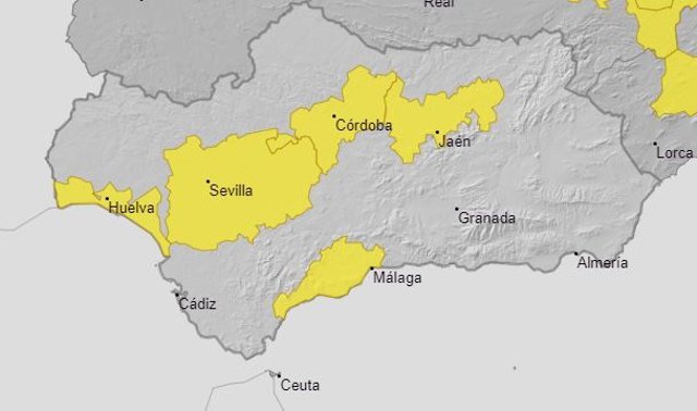 Avisos de nivel amarillo por calor activos este martes 4 de julio de 2023 en Andalucía
