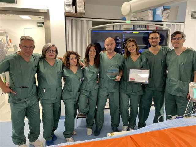 Equipo de la Unidad Hemodinámica del Hospital de Jaén