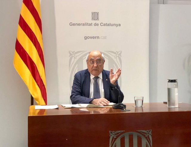 El conseller de Investigación y Universidades de la Generalitat, Joaquim Nadal, en rueda de prensa a 5 de julio de 2023