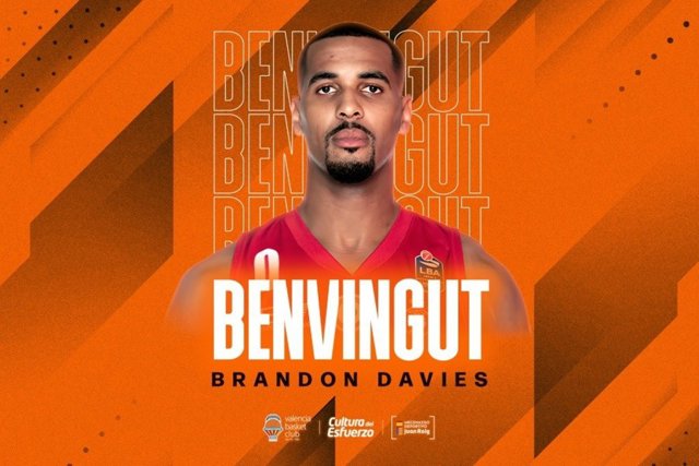 El pívot estadounidense Brandon Davies, nuevo fichaje del Valencia Basket.