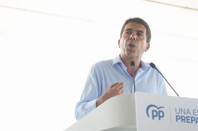 El presidente del PPCV, Carlos Mazón 
