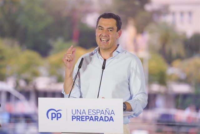  Juanma Moreno, durante un acto del PP andaluz