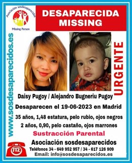 Un padre denuncia que su mujer sustrajo a su bebé de dos años, del que nada sabe desde hace 18 días