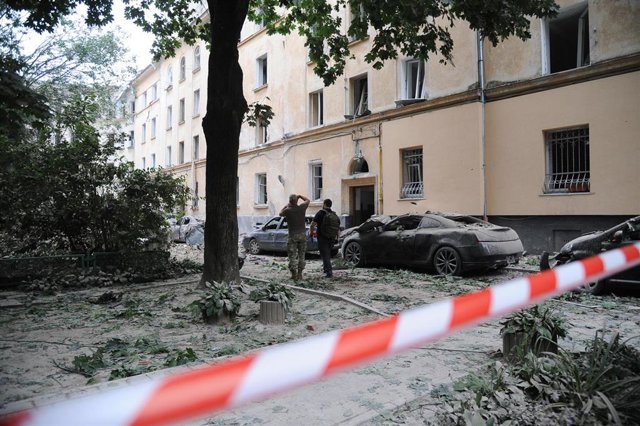 Ataque con misiles sobre Leópolis