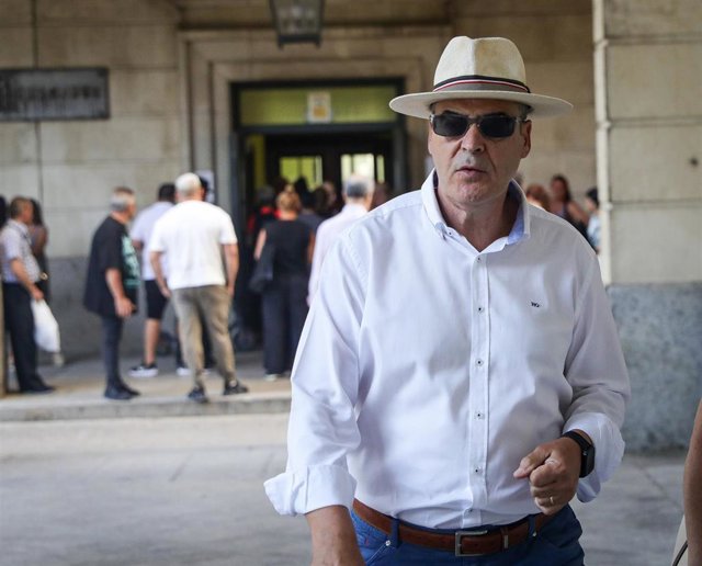 Juan Márquez a su llegada  la Audiencia