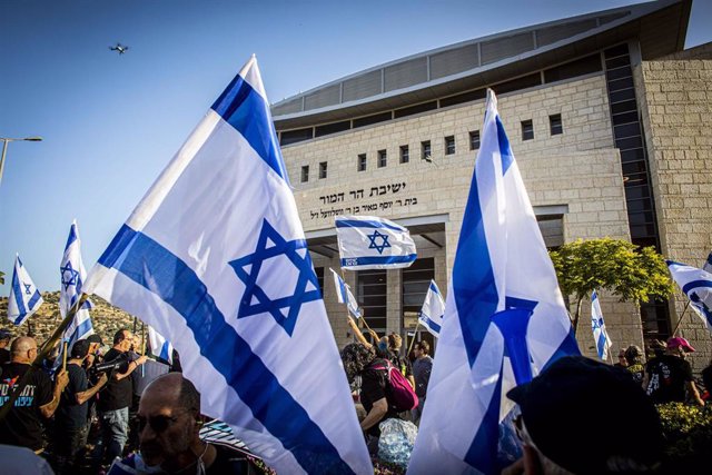 Manifestación contra la reforma judicial en Israel