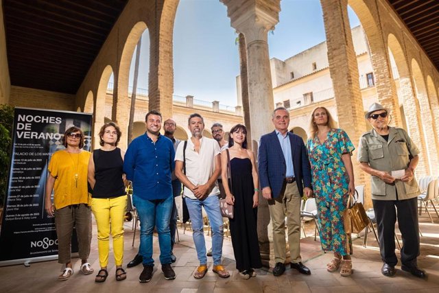 Presentación del ciclo 'Noches de Verano' en el Palacio de los Marqueses de la Algaba, en Sevilla.