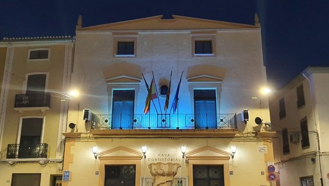 Fachada del Ayuntamiento de Moixent (Valencia)