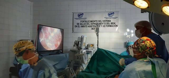 Imagen de una de las intervenciones practicadas