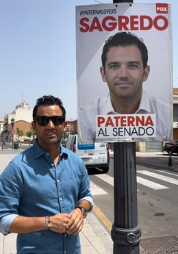 En la campaña del 23J, los socialistas reciclan los carteles electorales de Sagredo bajo el eslogan "Paterna al Senado"