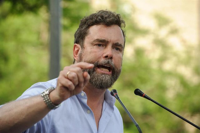 El portavoz de Vox en el Congreso, Iván Espinosa de los Monteros, en un acto del partido en Hospitalet de Llobregat (Barcelona)