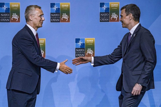 Pedro Sánchez, en la cumbre de la OTAN en Vilna (Lituania)