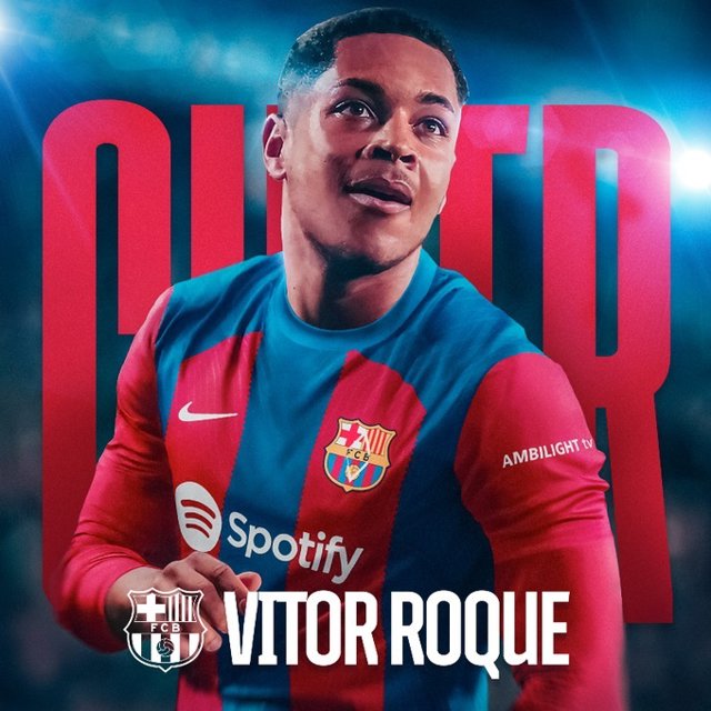 El davanter brasiler Vitor Hugo Roque Ferreira