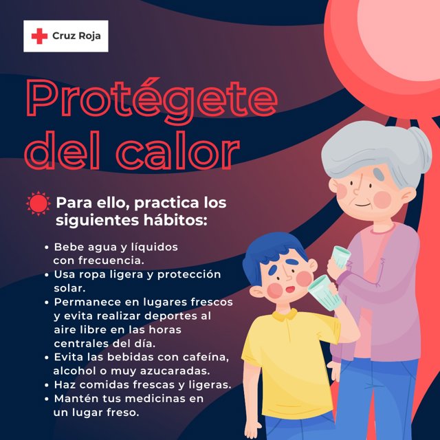 Nota De Prensa Consejos De Cruz Roja Para Combatir El Calor