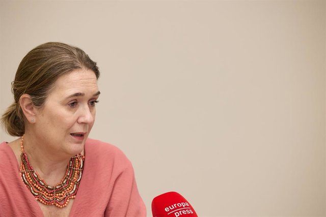 La número dos de la lista del Partido Popular al Congreso de los Diputados y tercera teniente de alcalde y delegada de Cultura, Turismo y Deporte del Ayuntamiento de Madrid, Marta Rivera de la Cruz, durante una entrevista para Europa Press