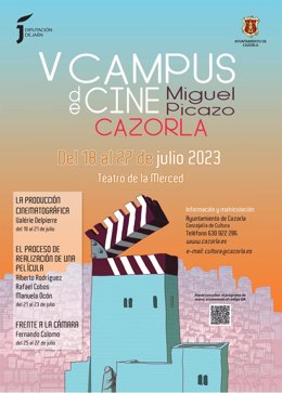 Cartel del V Campus de Cine Miguel Picazo.