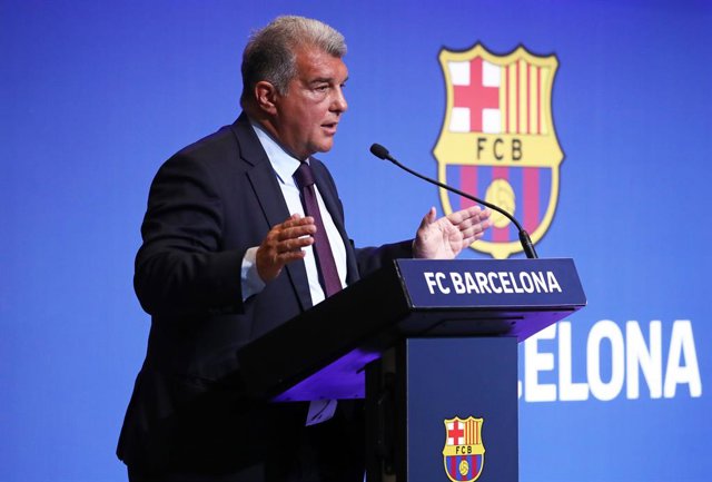 Archivo - El president del FCB, Joan Laporta