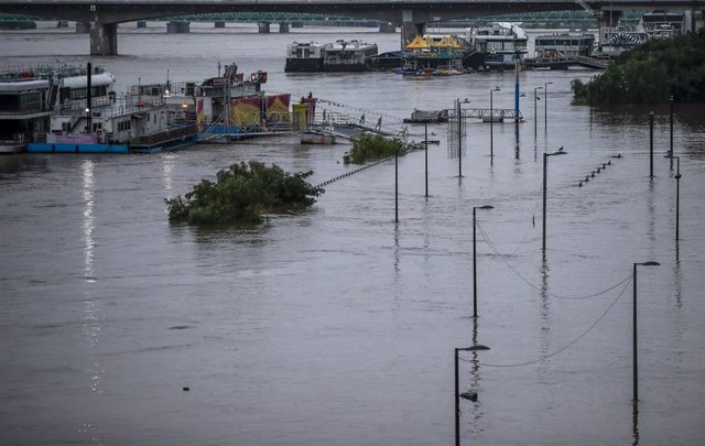 Archivo - Inundación por fuertes lluvias en Corea del Sur, imagen de archivo.