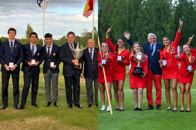 España, hexacampeona de los Europeos masculino y femenino de golf amateur.