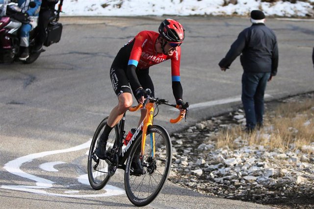 Archivo - Wout Poels, durante una competición.