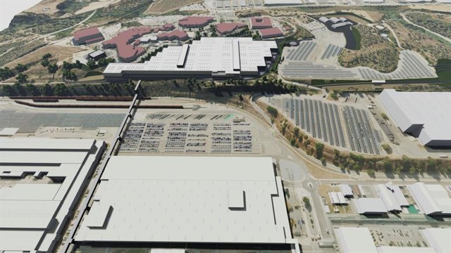 Imatge virtual del complex de Seat a Martorell (Barcelona) amb la futura planta d'assemblatge 
