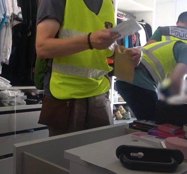 Imatge de l'operatiu policial