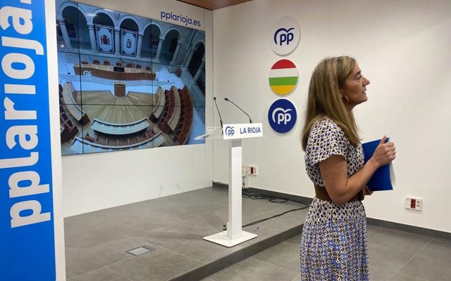 La portavoz del PP en el Parlamento de La Rioja, Cristina Maiso.
