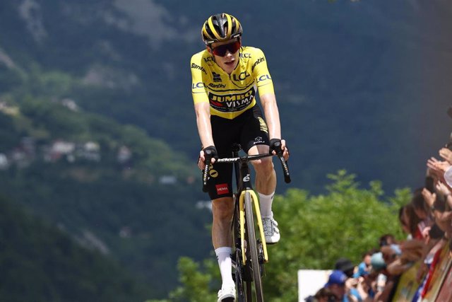 El ciclista danés Jonas Vingegaard durante la contrarreloj del Tour de Francia 2023