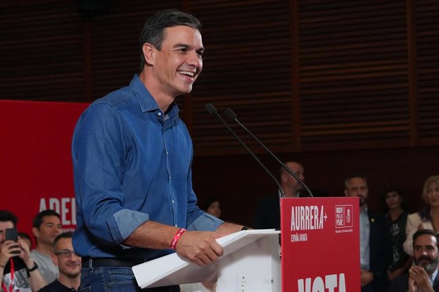 El candidato socialista a la presidencia del Gobierno, Pedro Sánchez.