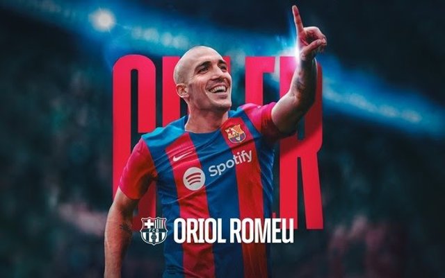 Anunci del fitxatge d'Oriol Romeu pel FC Barcelona