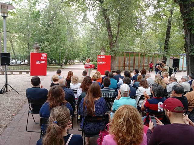 Intervención de Ribera en el acto electoral del PSE-EE de este miércoles en Vitoria-Gasteiz