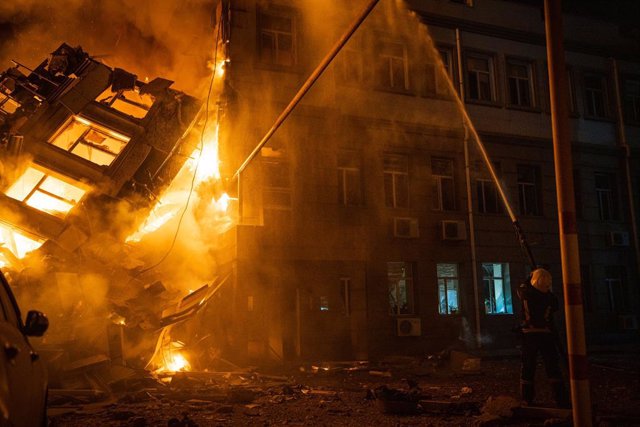 Incendi a Odessa provocat per un atac rus