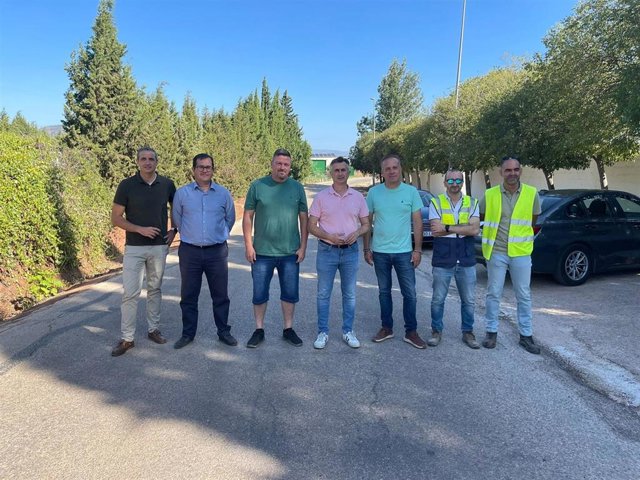 Visita a las obras en la carretera entre Arquillos y El Porrosillo