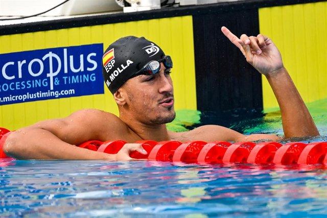 Archivo - Mario Mollà, durante una competición.