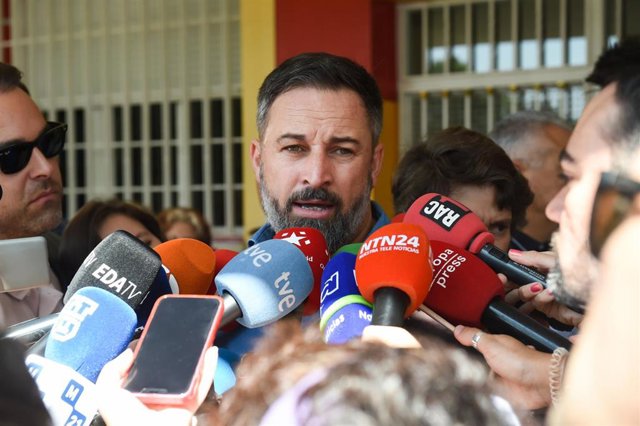 El líder de Vox, Santiago Abascal